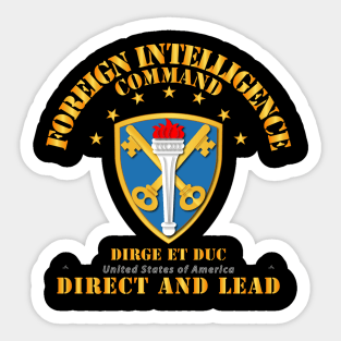 Foreign Intelligence Command - SSI Sticker